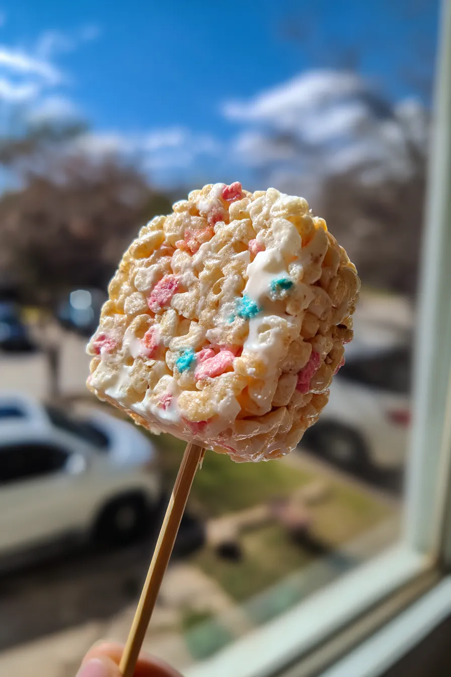 Baseball-Themed Rice Krispie Treat Pops Recipe