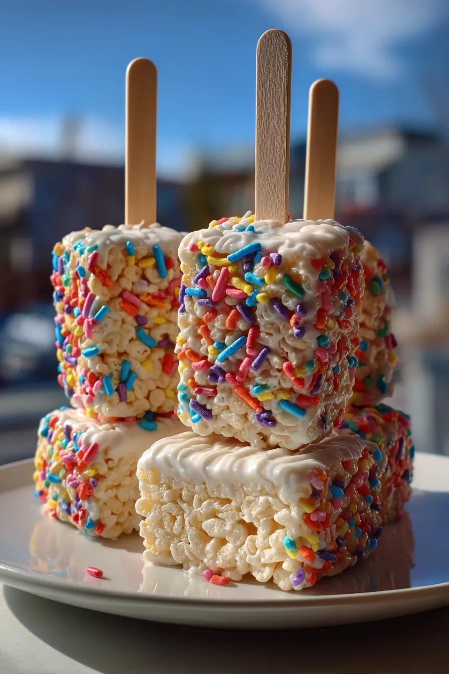 Baseball-Themed Rice Krispie Treat Pops Recipe