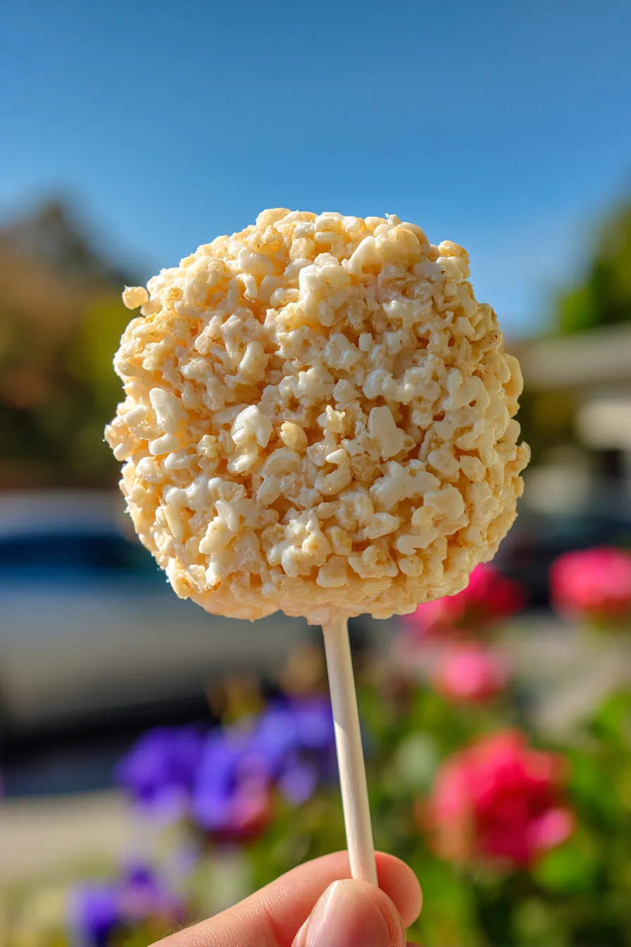 Baseball-Themed Rice Krispie Treat Pops Recipe