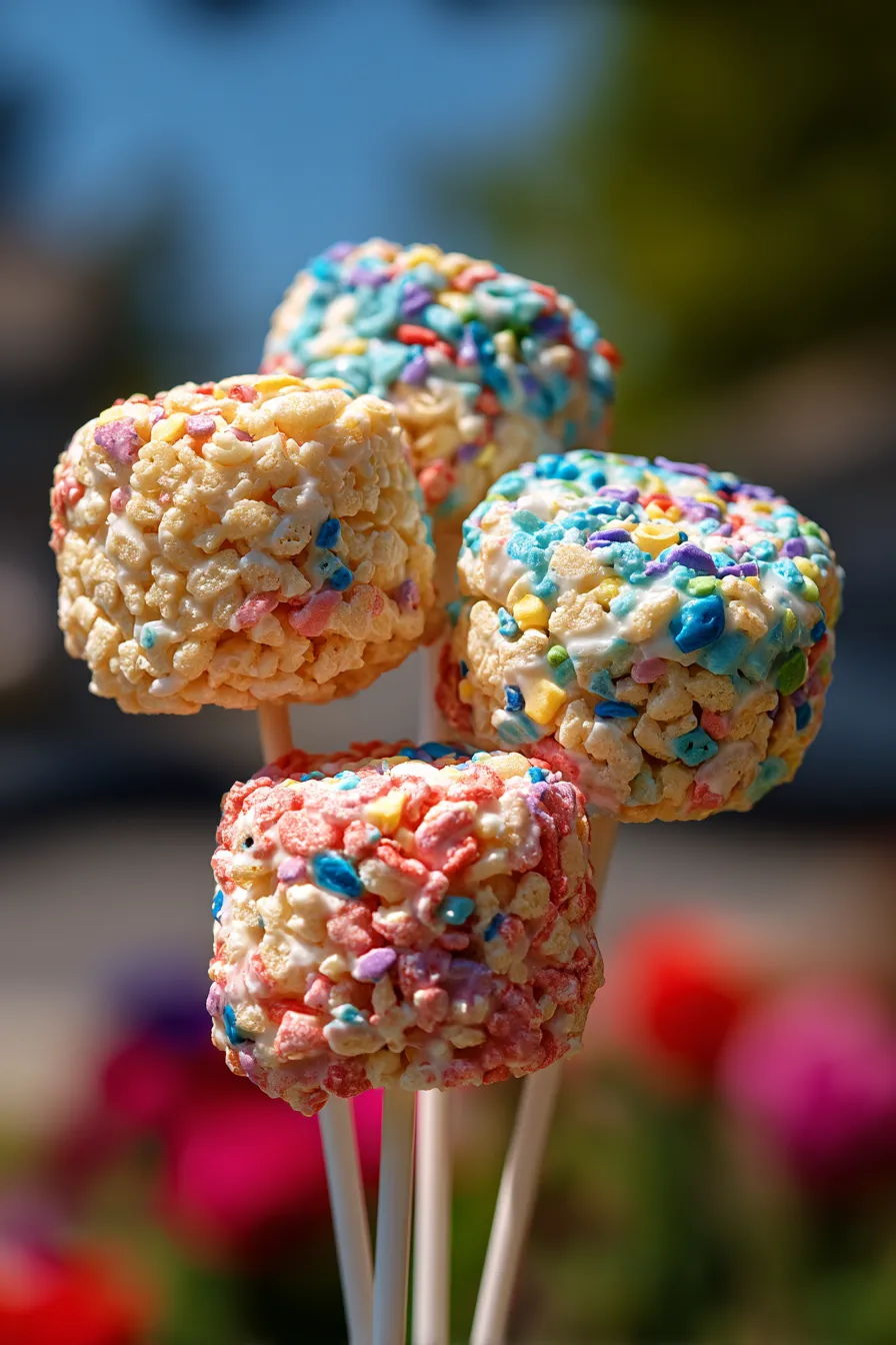 Baseball-Themed Rice Krispie Treat Pops Recipe
