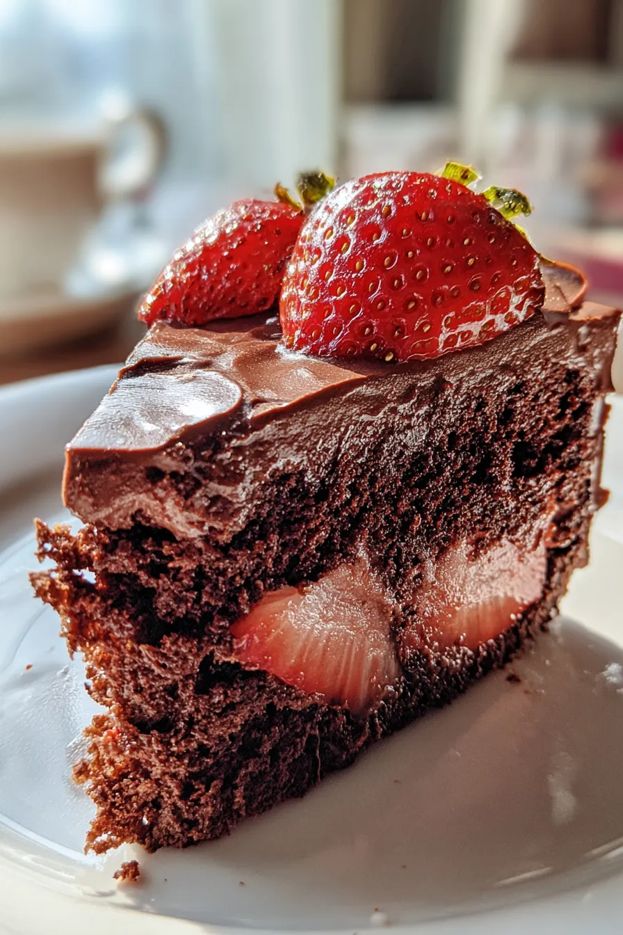 chocolate strawberry cake