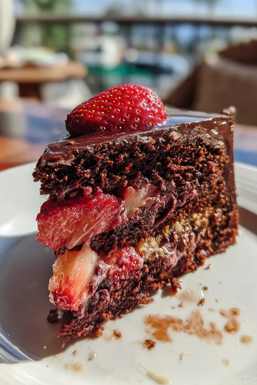 chocolate strawberry cake