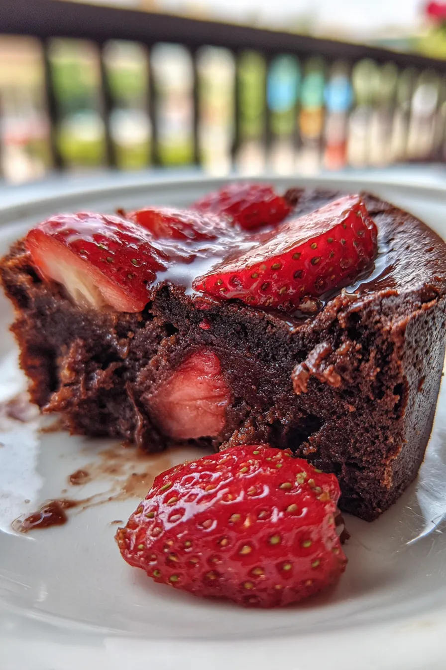 chocolate strawberry cake