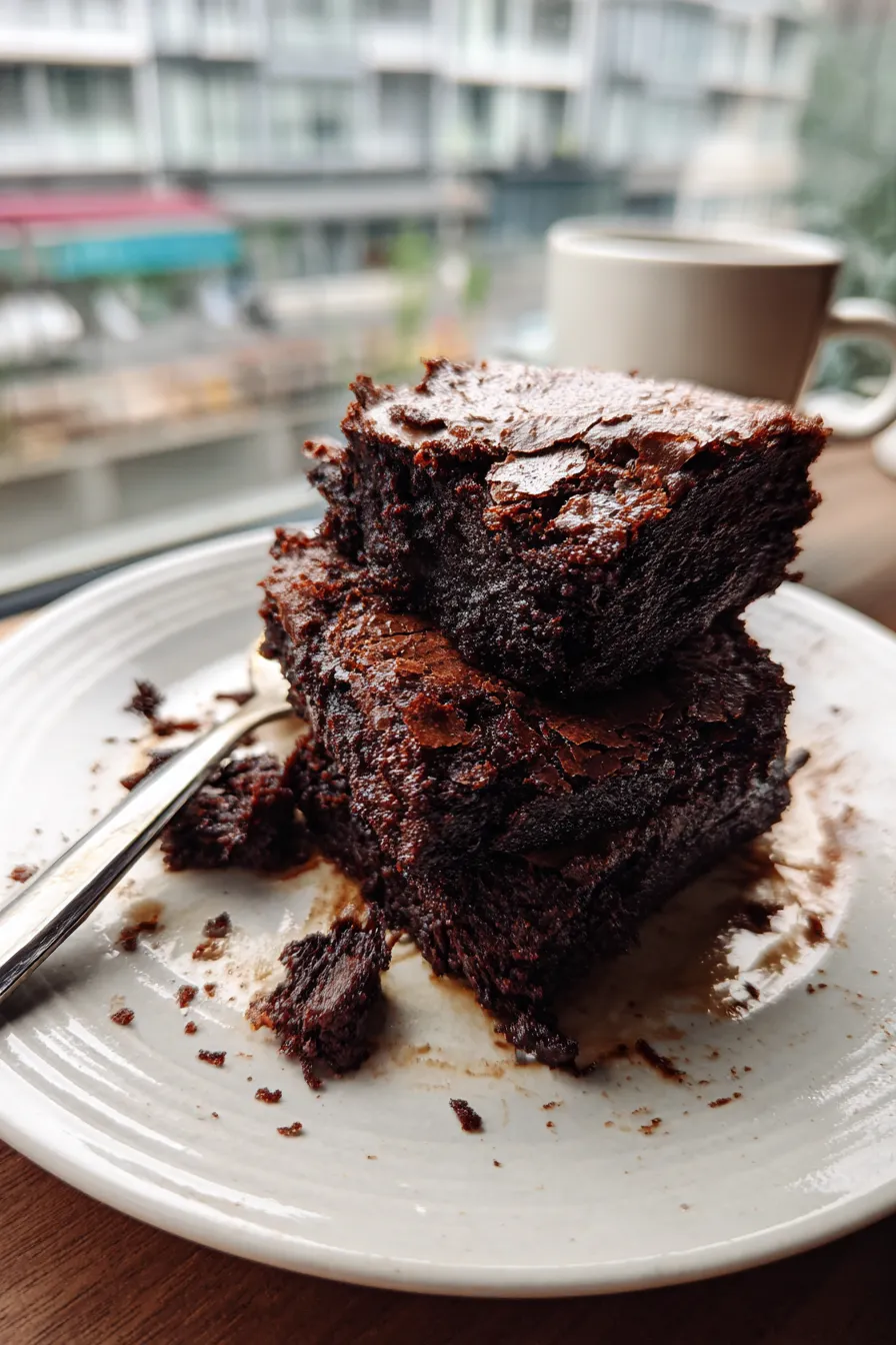 Fudgy Spring brownies