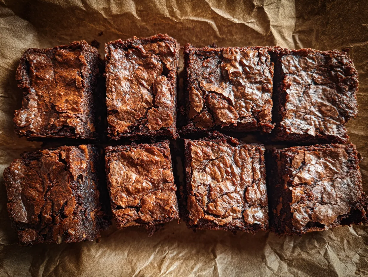 Fudgy Spring brownies