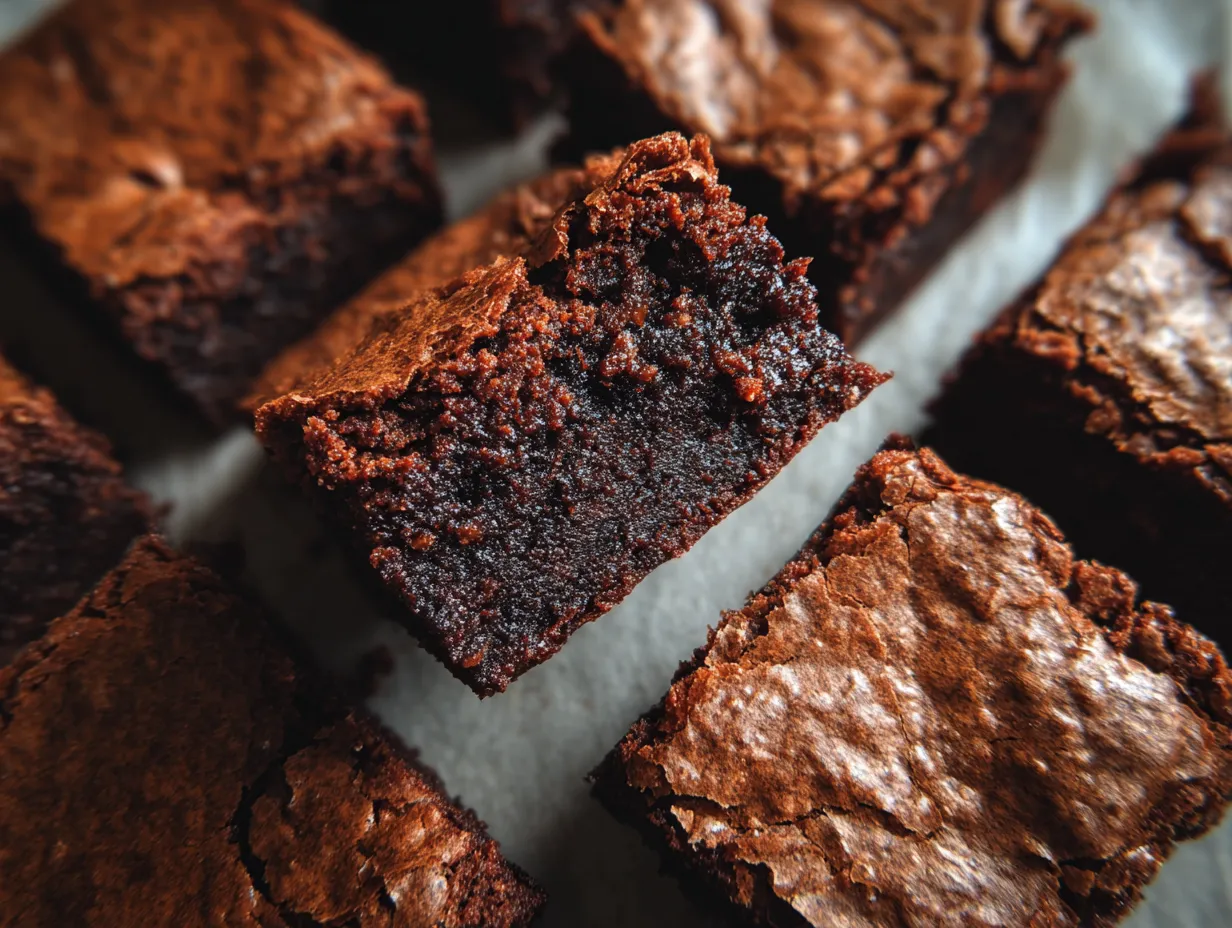 Fudgy Spring brownies