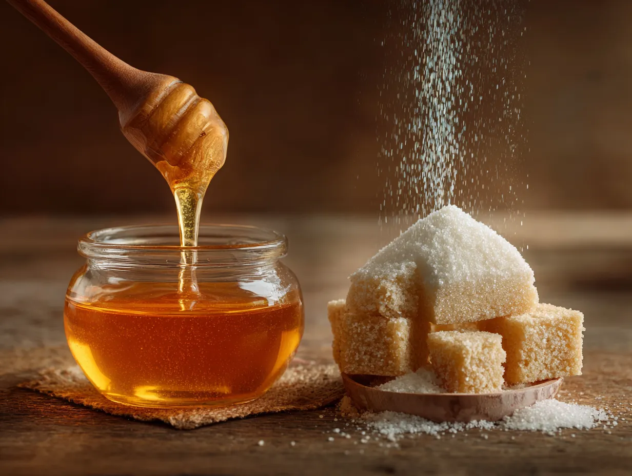 Honey vs sugar in baking