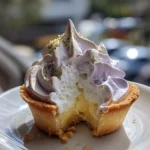 Mini Lemon Tarts with Lilac Meringue