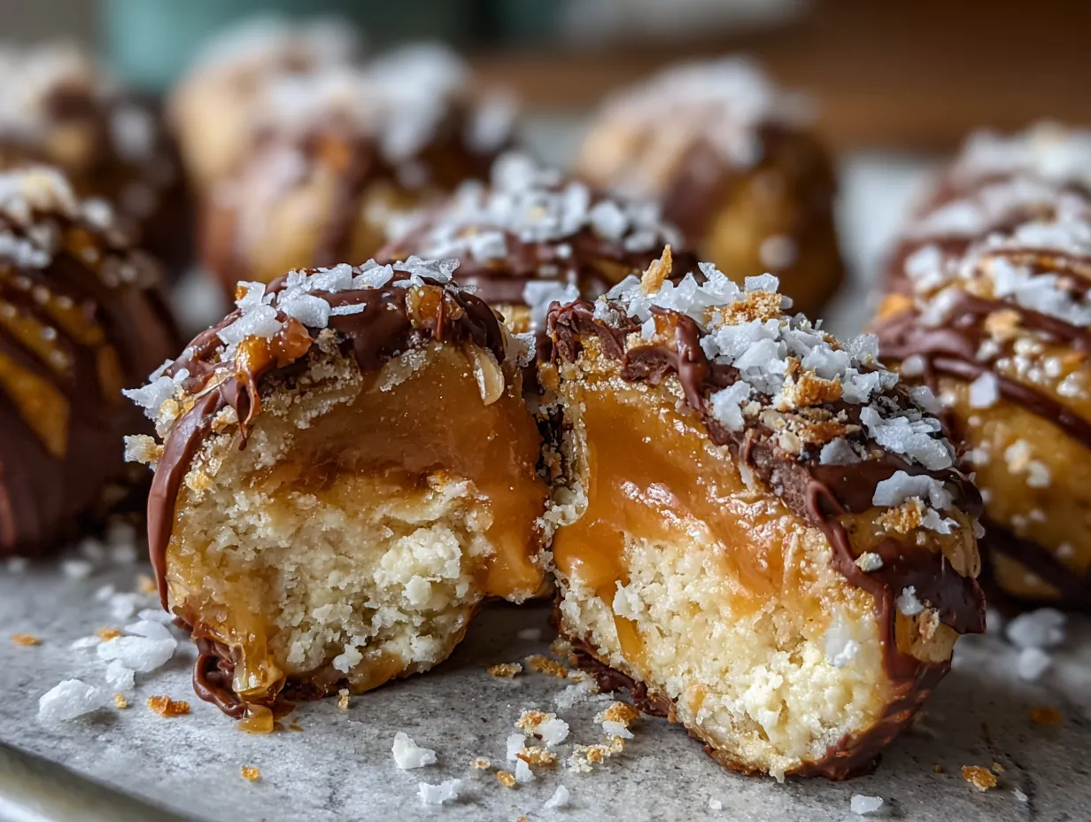 Salted Caramel Pretzel Cheesecake Balls