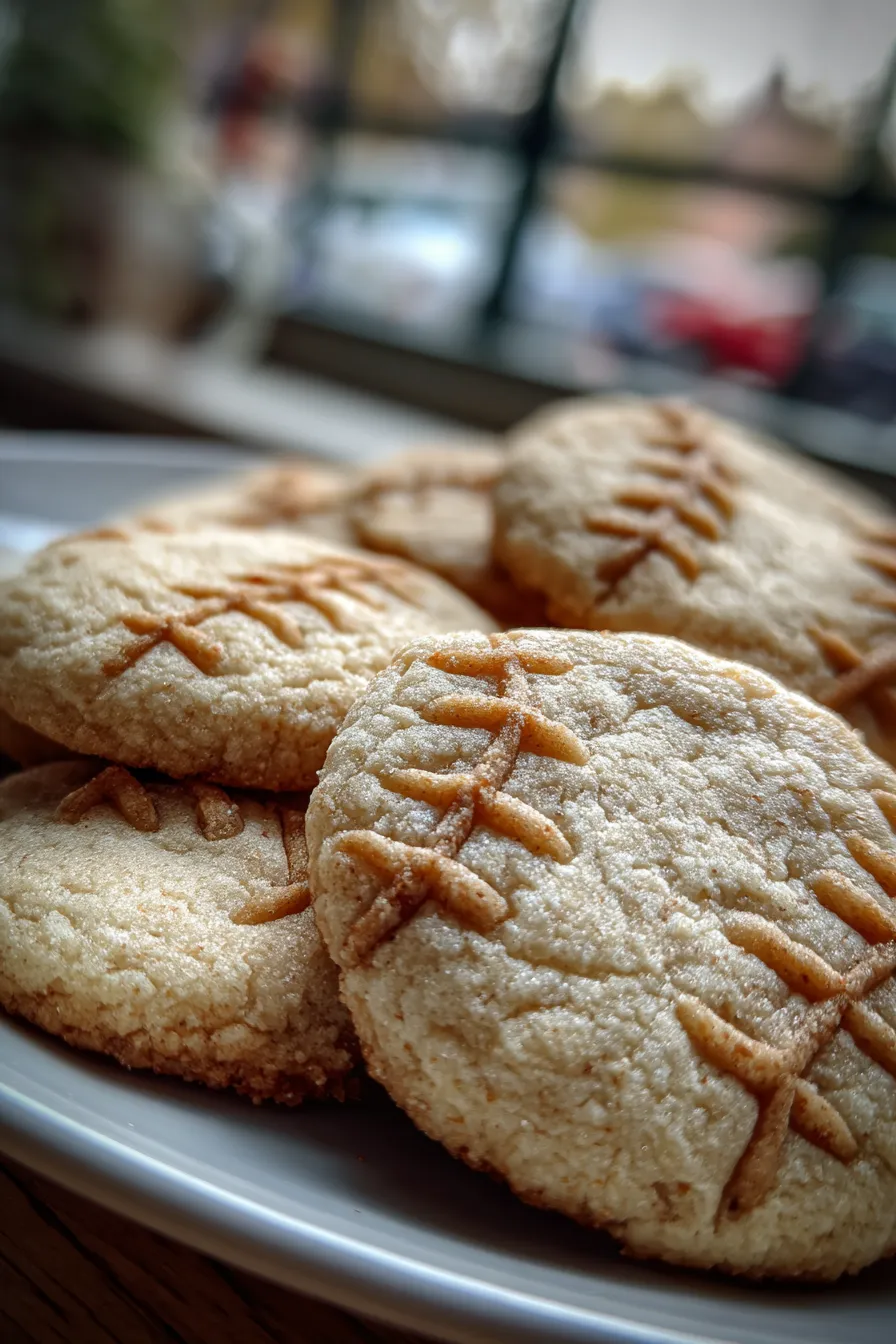 Baseball Sugar Cookies