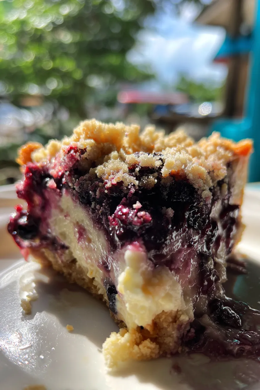 Blueberry Crumble Cheesecake