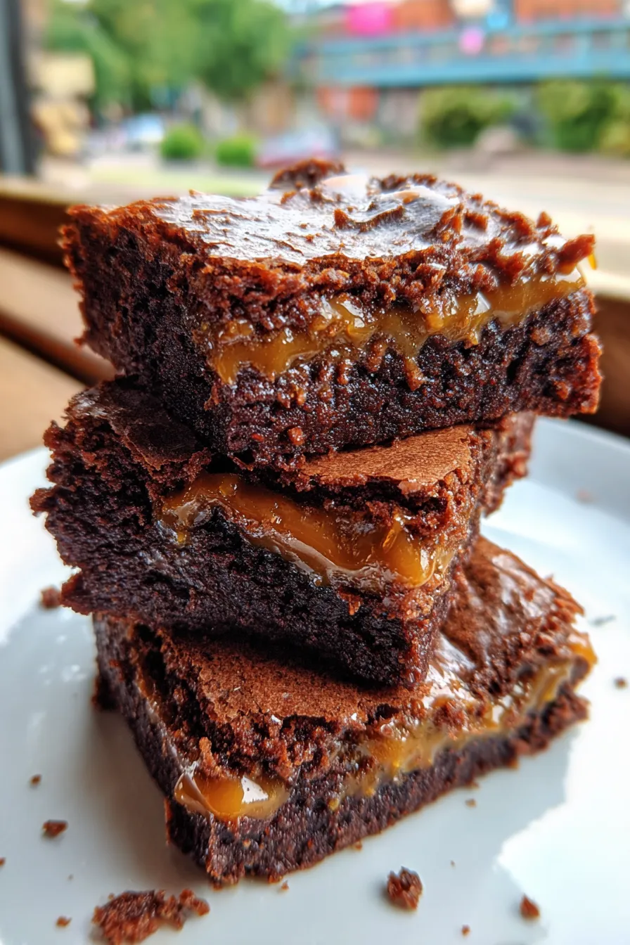 caramel brownies