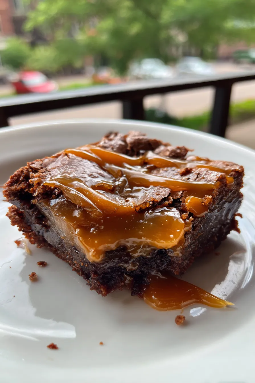 caramel brownies