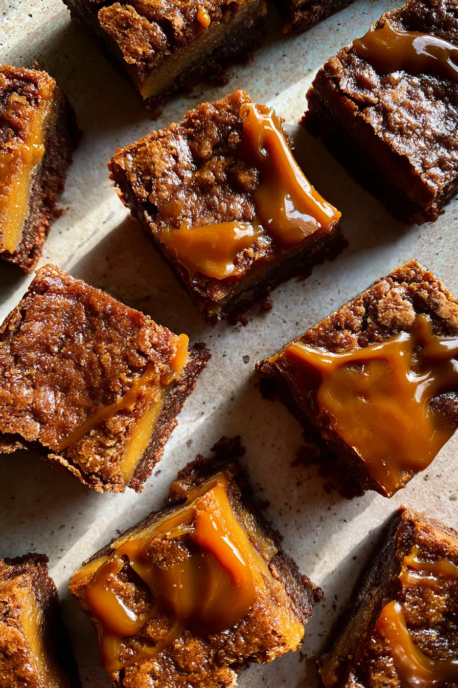 caramel brownies