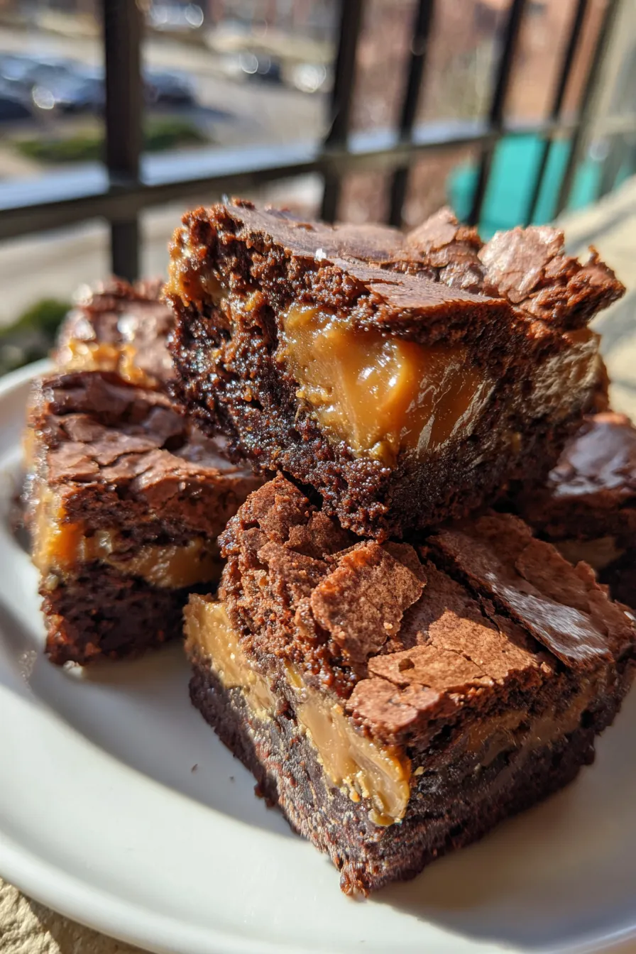 caramel brownies