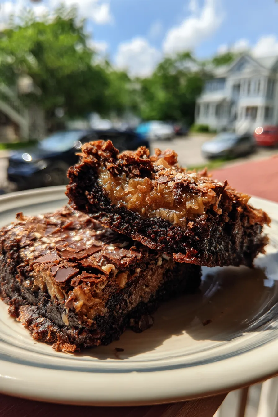 german chocolate brownies