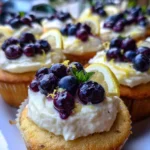 Lemon Cupcakes with Lemon Blueberry Frosting