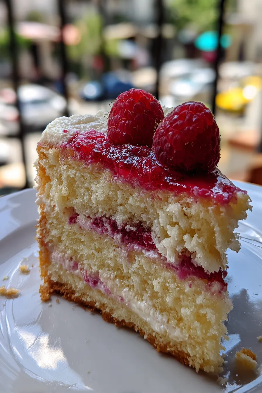 Lemon Raspberry Layer Cake