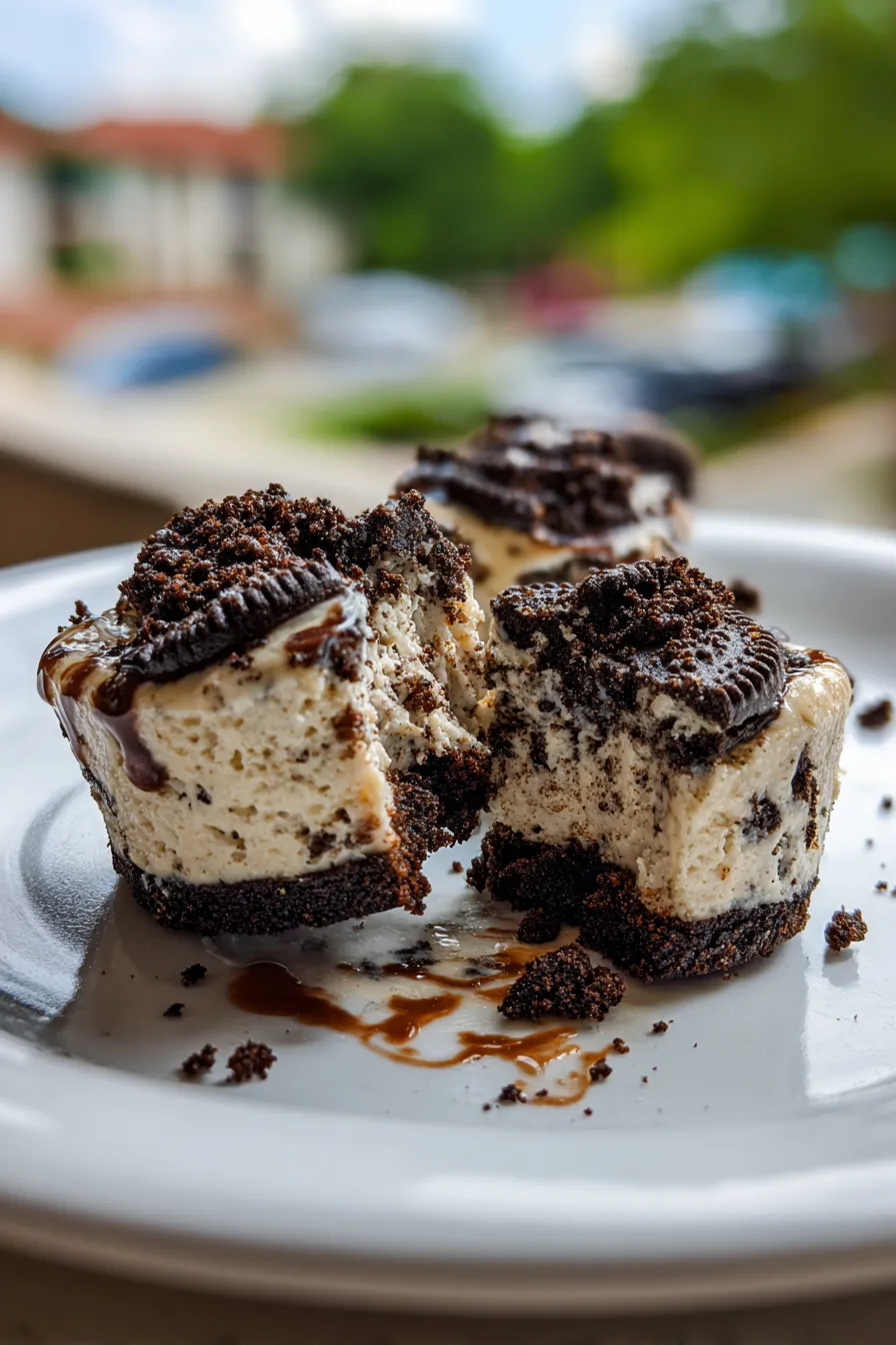 mini oreo cheesecake bites