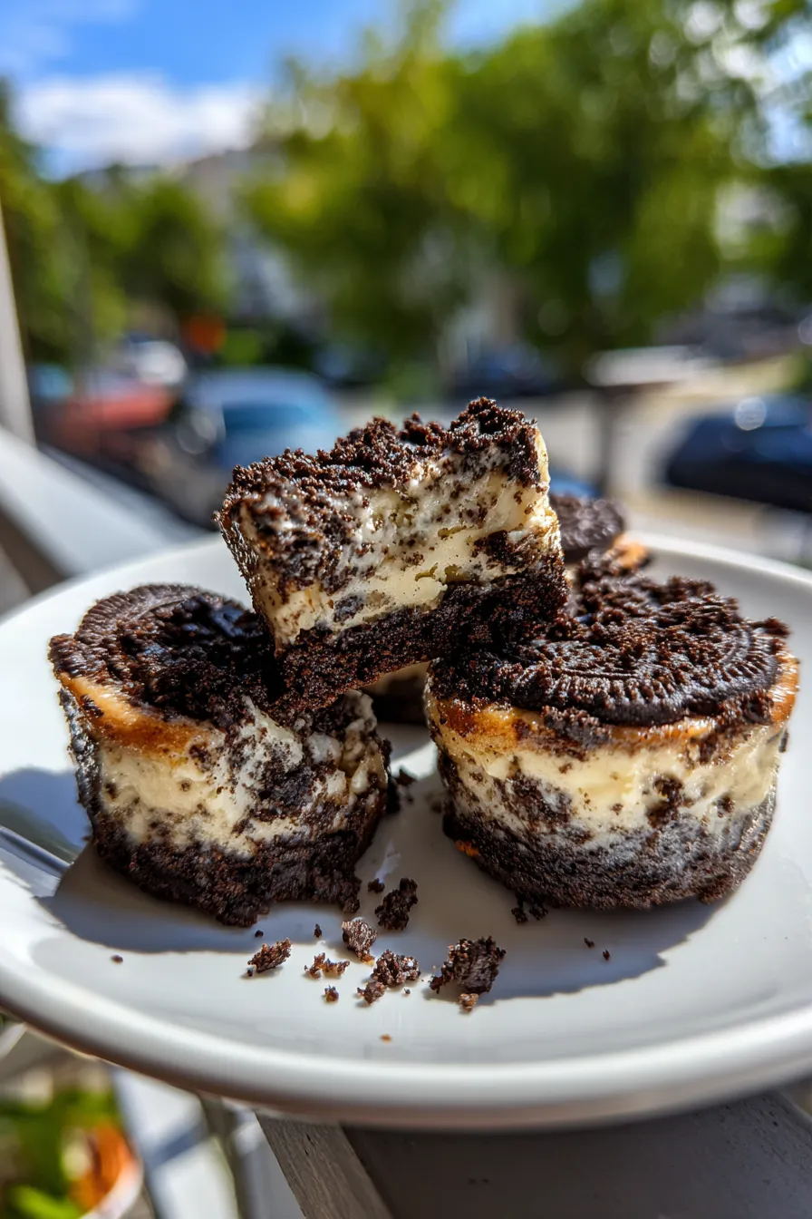 mini oreo cheesecake bites