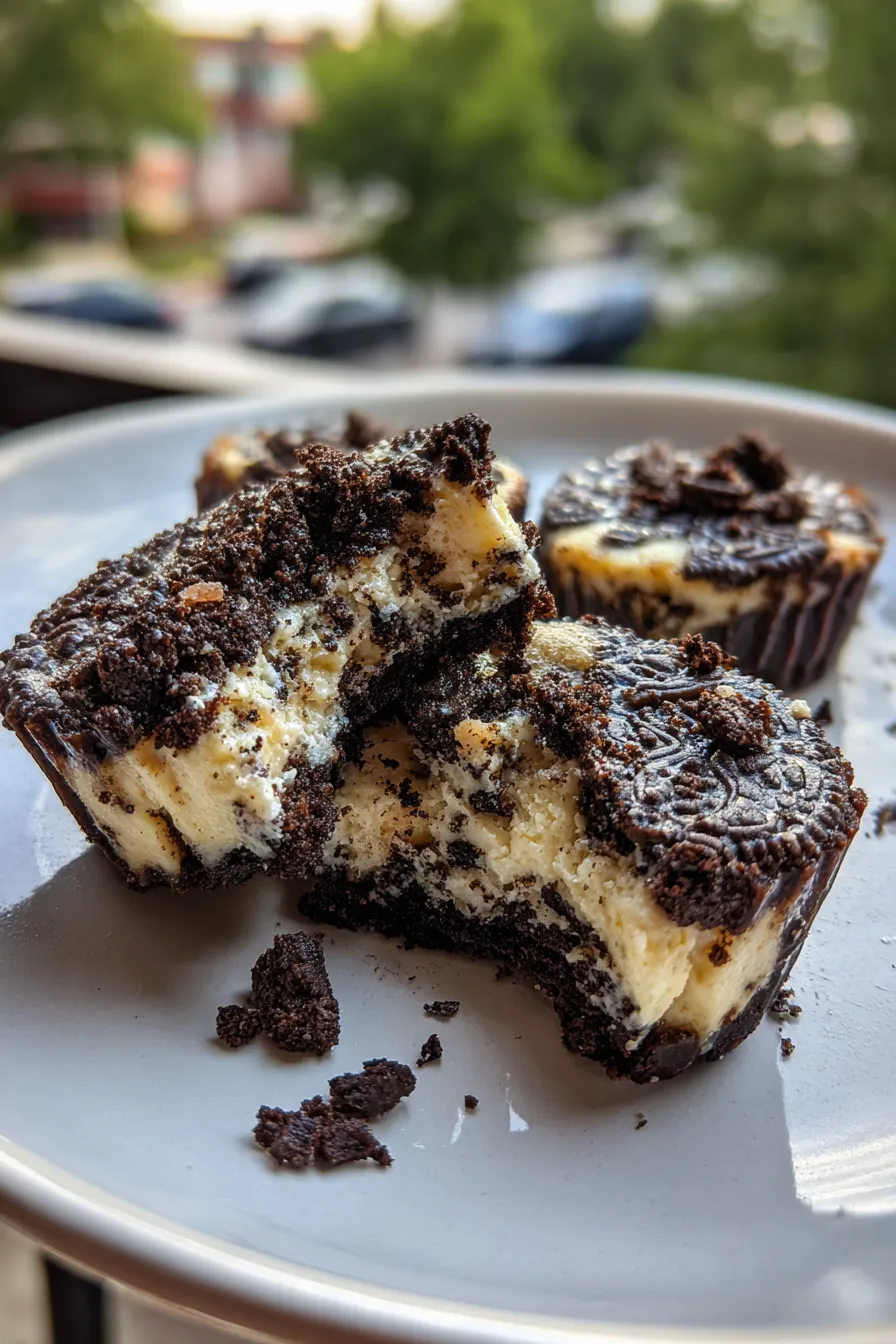 mini oreo cheesecake bites