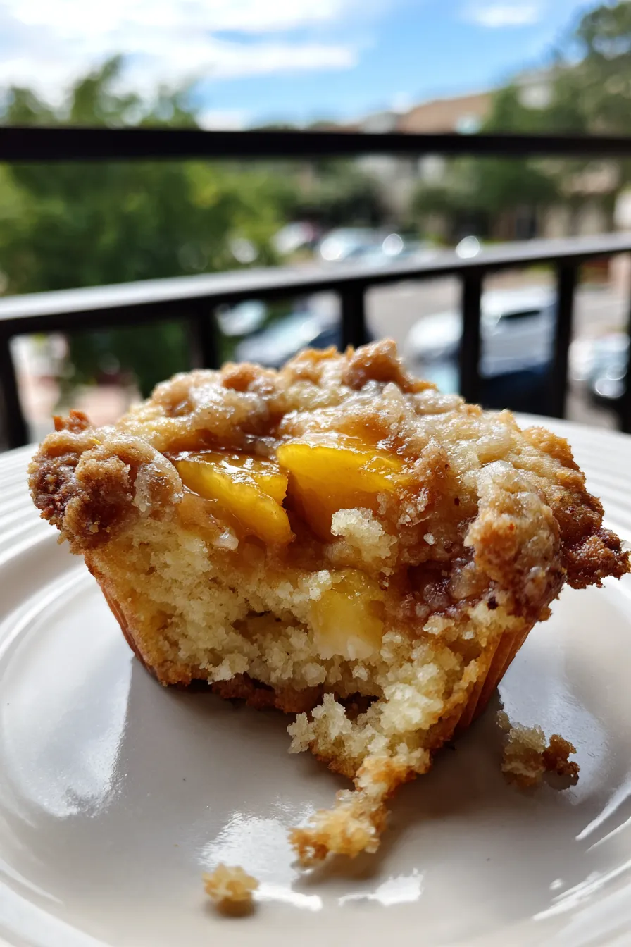 Peach Cobbler Cupcakes