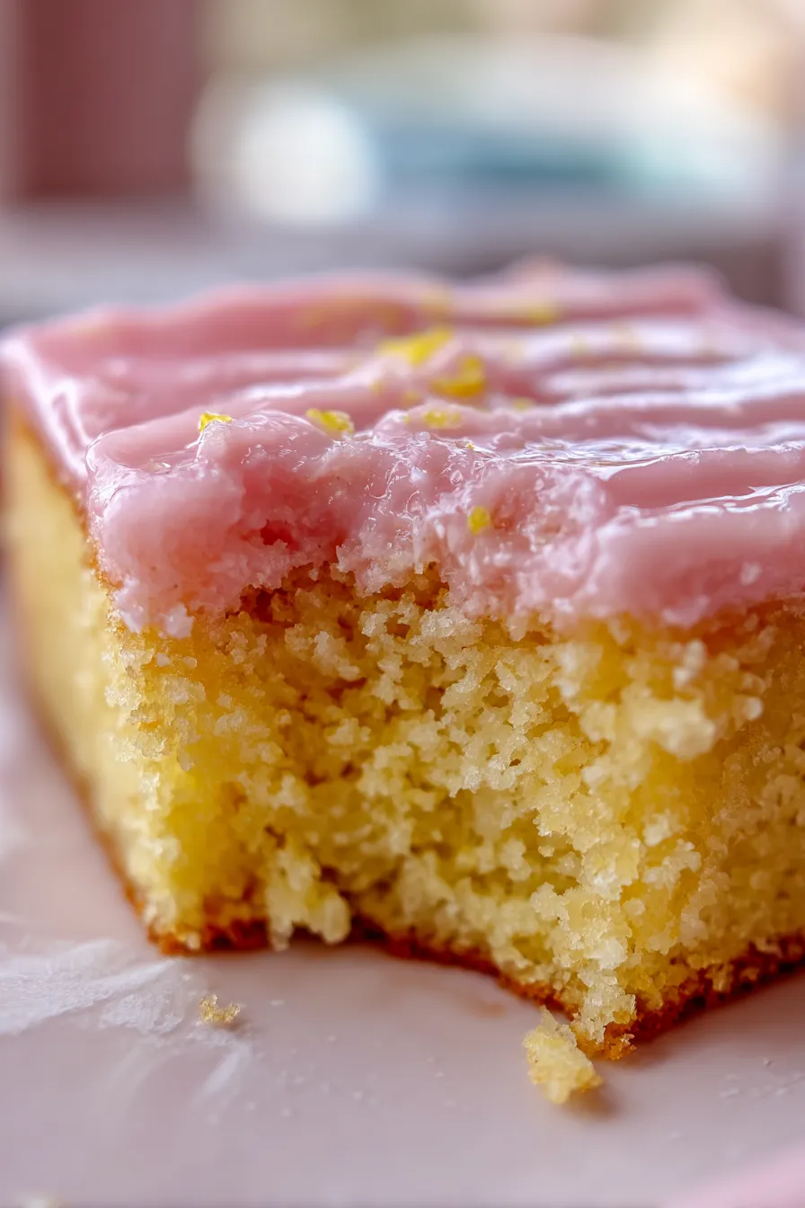 Pink Lemonade Sheet Cake