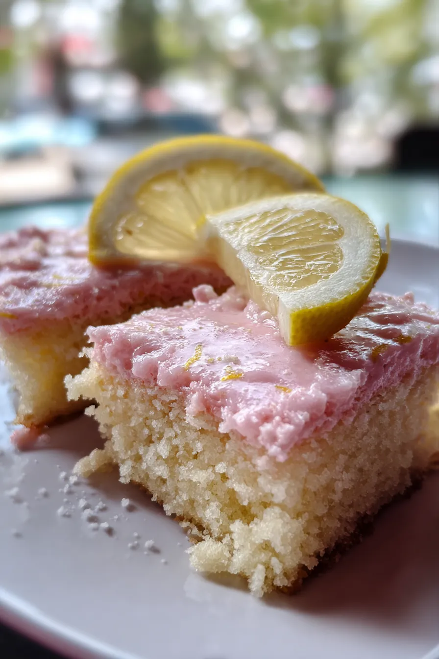 Pink Lemonade Sheet Cake