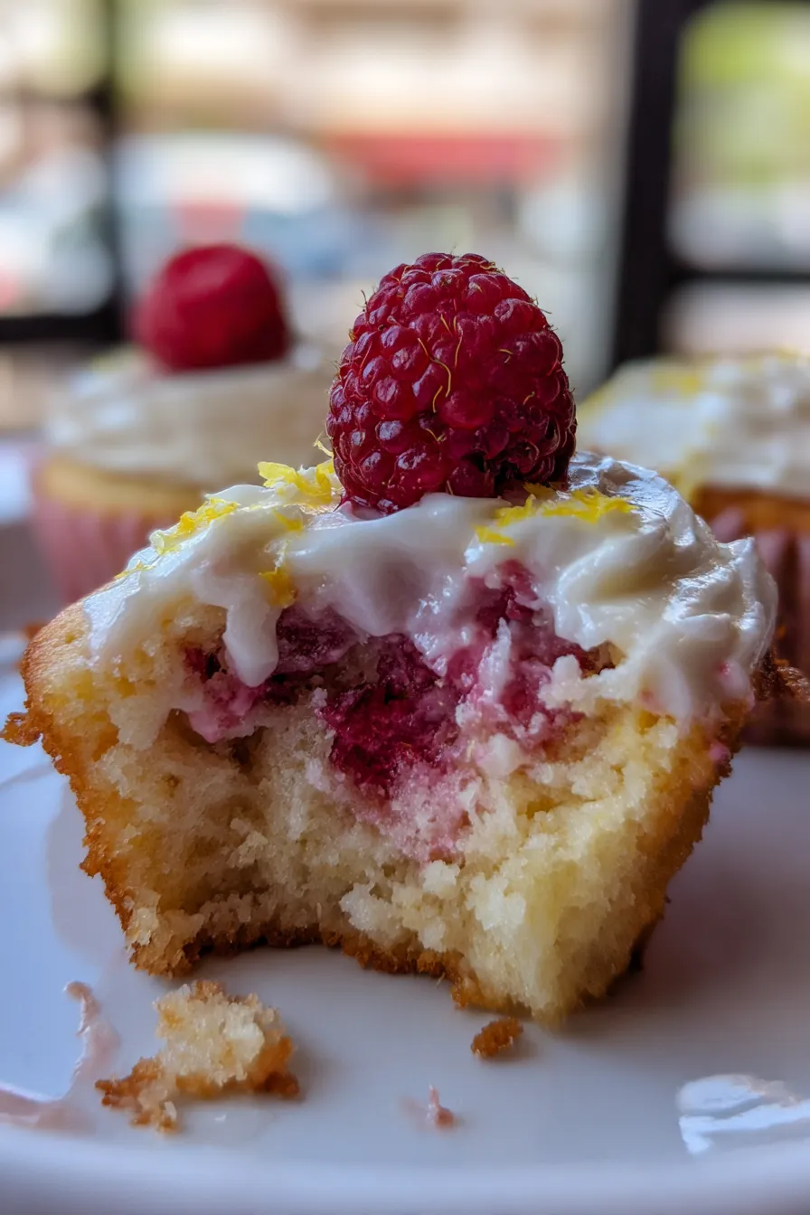 Raspberry Lemon Heaven Cupcakes
