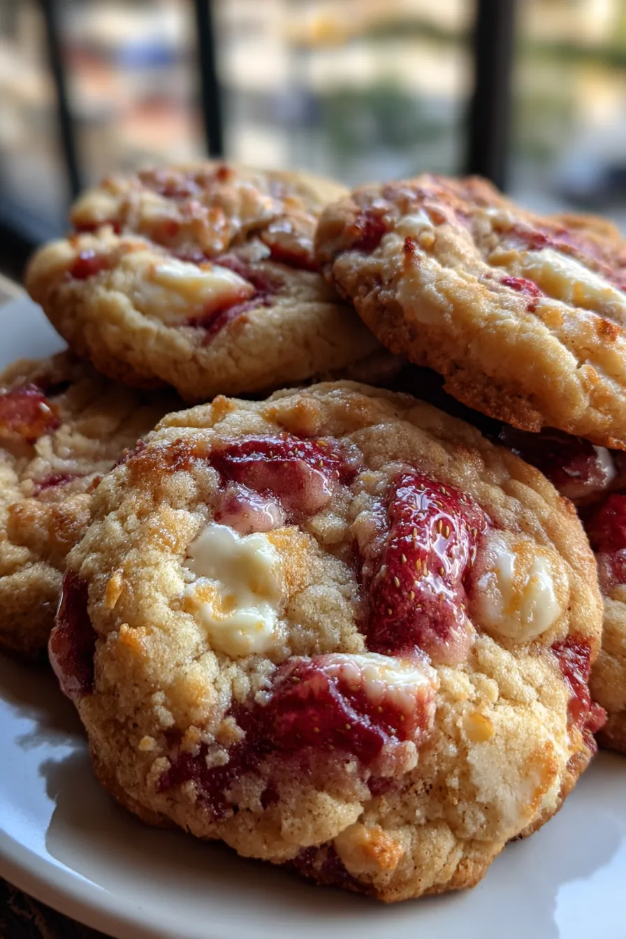 Strawberry Cheesecake Cookies