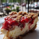strawberry crunch cheesecake