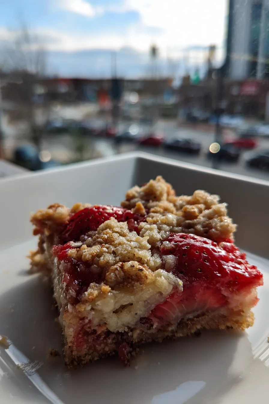 Strawberry Oatmeal Crumble Bars Recipe