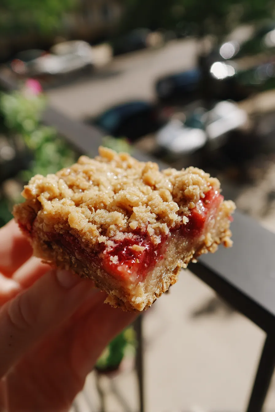 Strawberry Oatmeal Crumble Bars Recipe Easy and Delicious