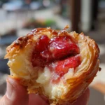 strawberry puff pastries