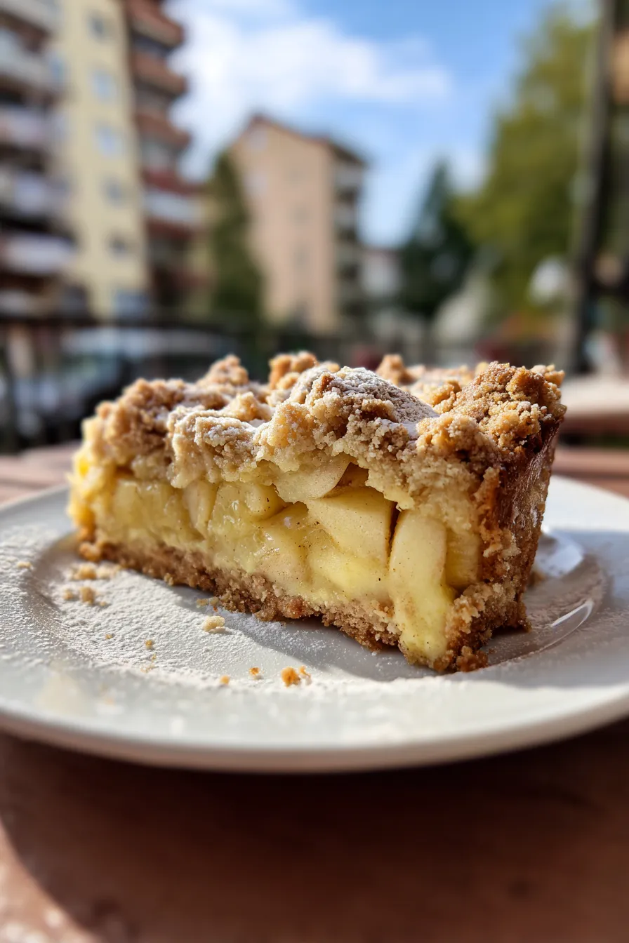 Apple Crumble and Custard Cake Recipe 4 apple crumble and custard cake