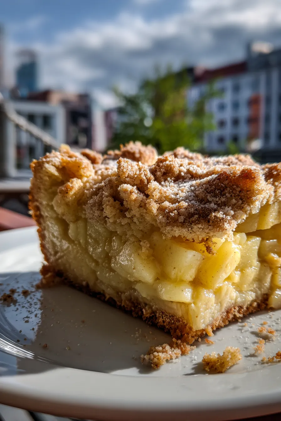 Apple Crumble and Custard Cake Recipe 1 apple crumble and custard cake