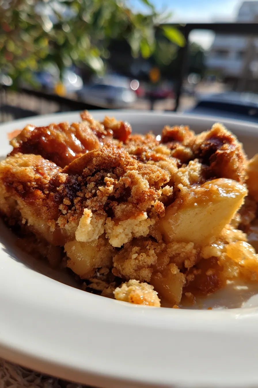 apple crumble dump cake