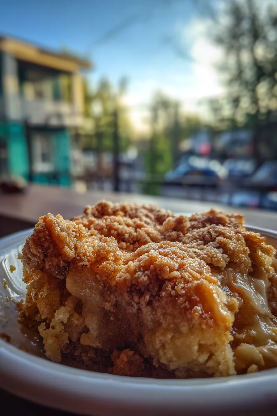 apple crumble dump cake