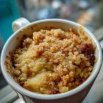 apple crumble mug cake