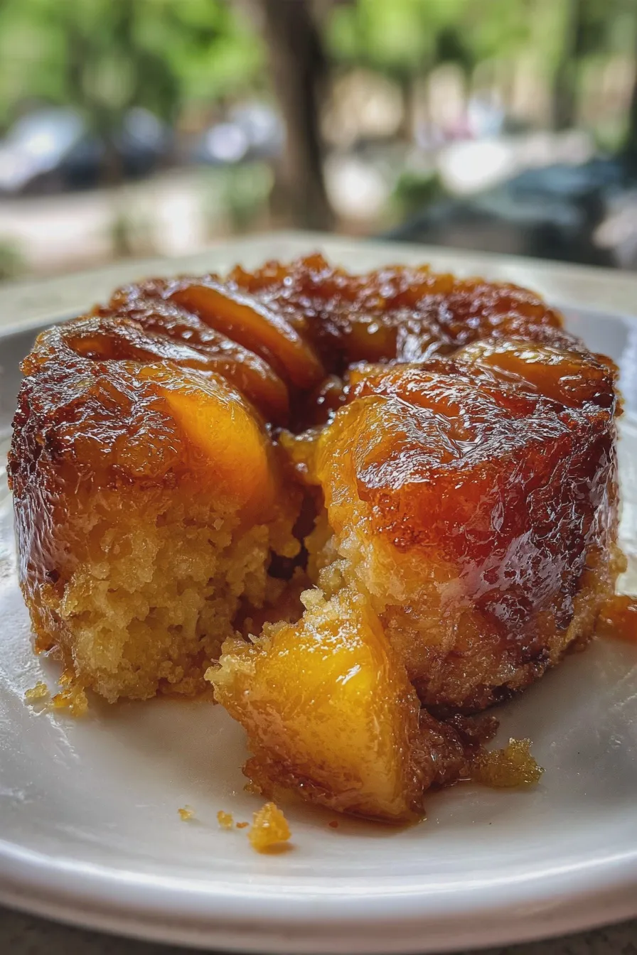 apricot upside down cake