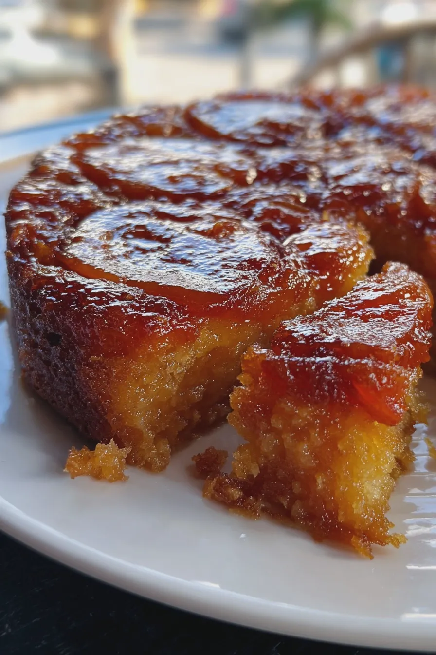 apricot upside down cake