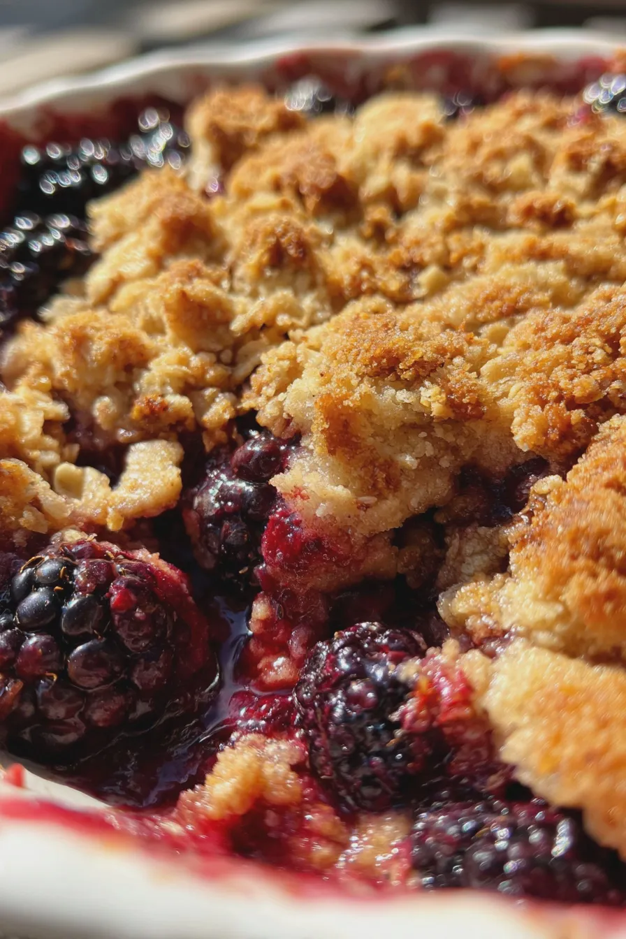 blackberry crisp