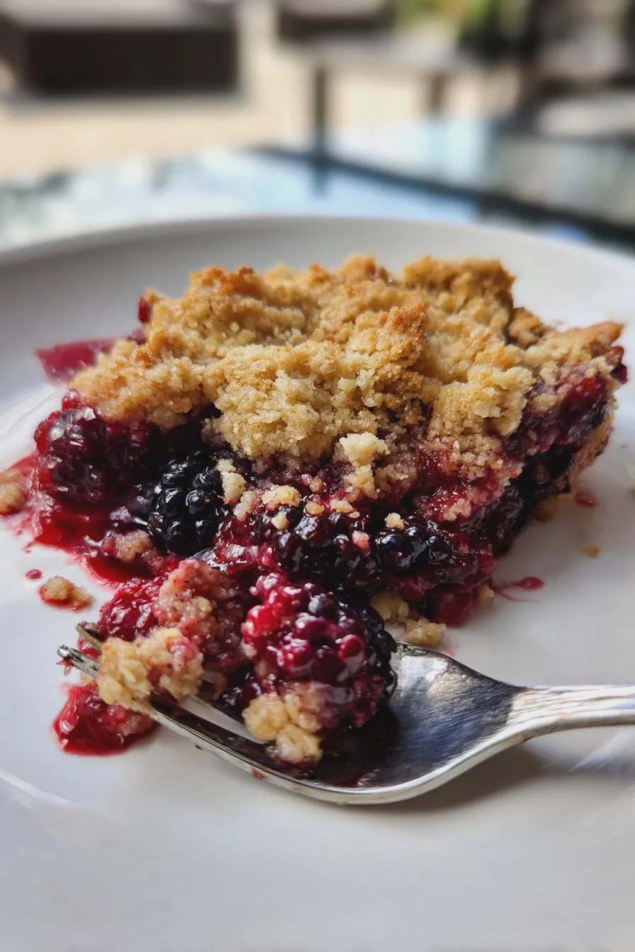 blackberry crumble