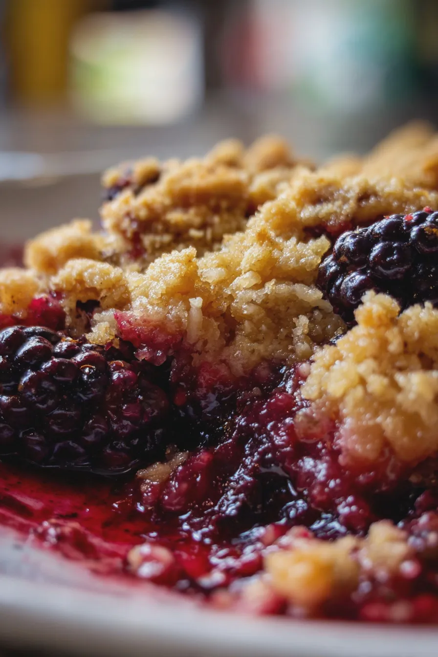 blackberry crumble