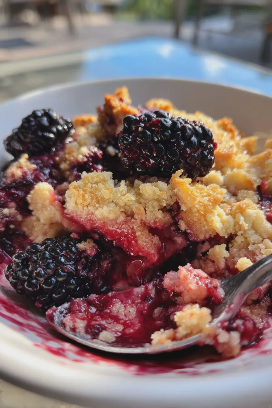 blackberry crumble