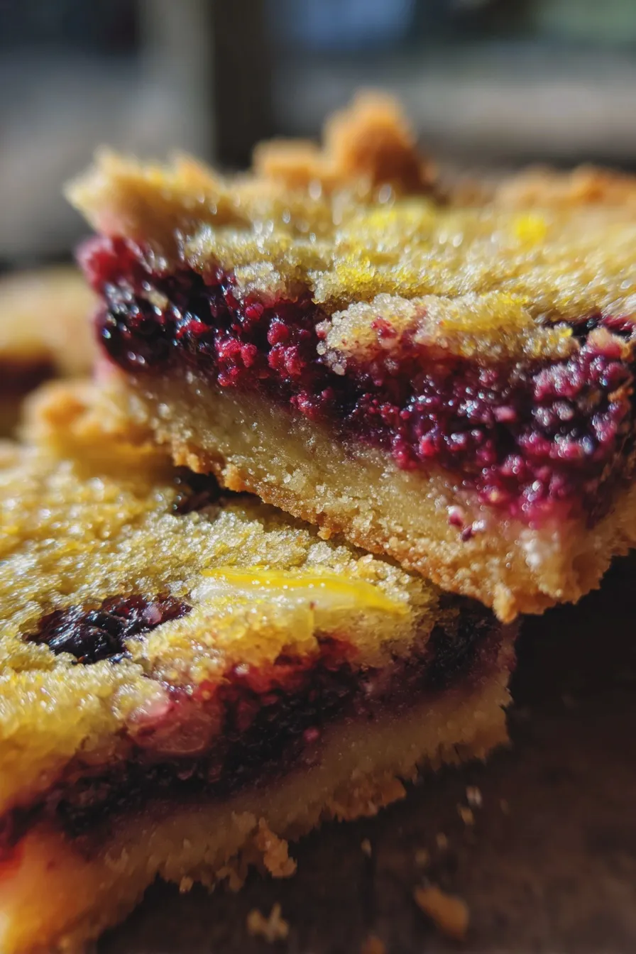 blackberry lemon bars