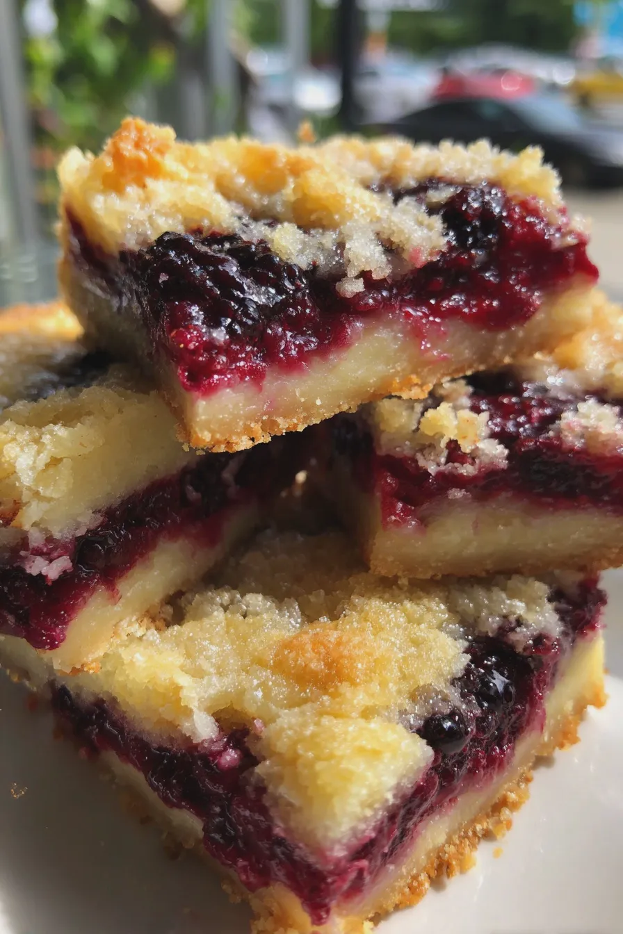 blackberry lemon bars