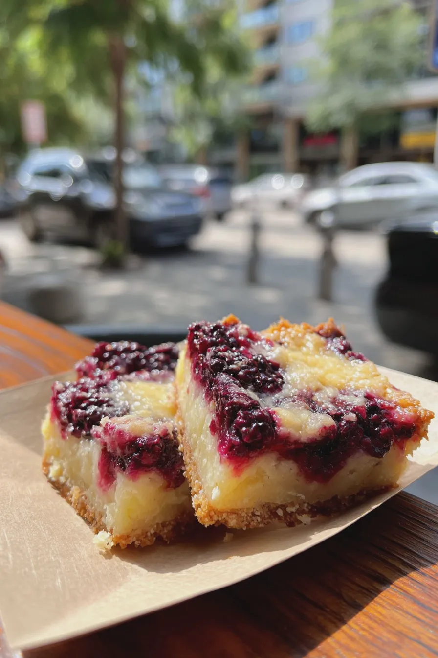 blackberry lemon bars