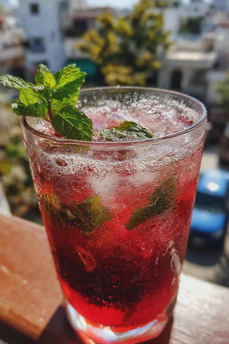 blackberry mojito mocktail