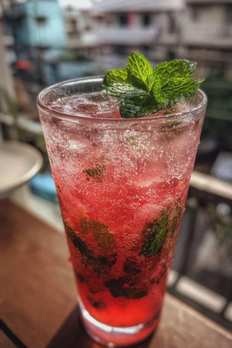 blackberry mojito mocktail